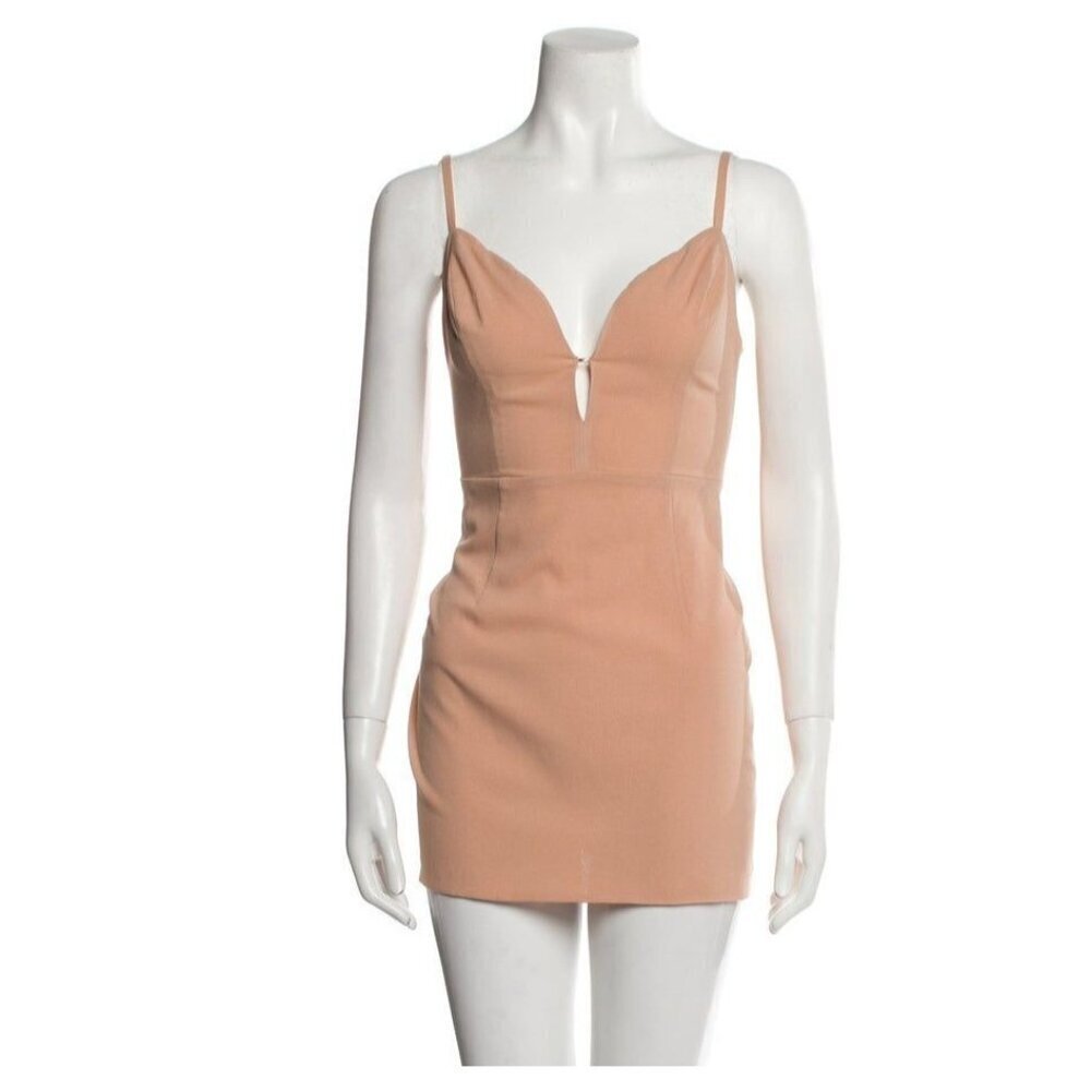 Bronx & Banco V-Neck  Pink Blush Mini Dress Size Medium ($525)